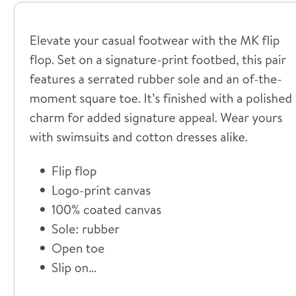 Michael Kors MK Logo Mini Jet Set Glitter Print Flip-Flop Sandals - Picture 4 of 8